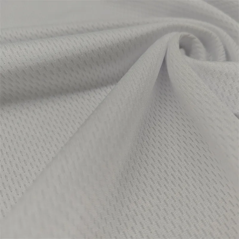 Polyester bird-eye mesh fabric sample