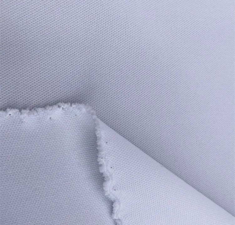 100% Polyester Double-Knit Interlock Pin Dot Mesh Fabric gallery 4