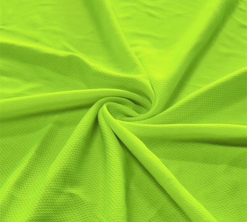100% Polyester Fluorescent Bird Eye Mesh Fabric for Safety Vests gallery 2