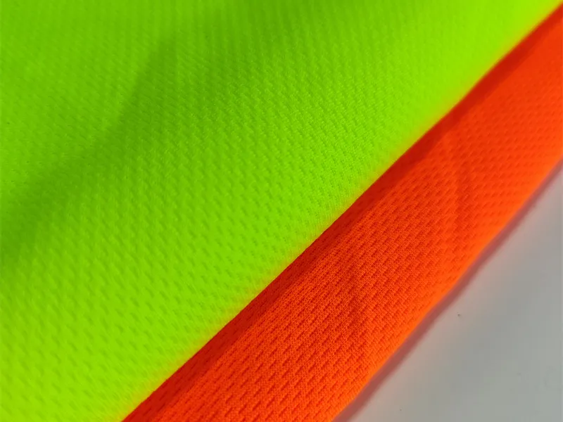 100% Polyester fluorescent bird eye mesh fabric for safety vest gallery 3