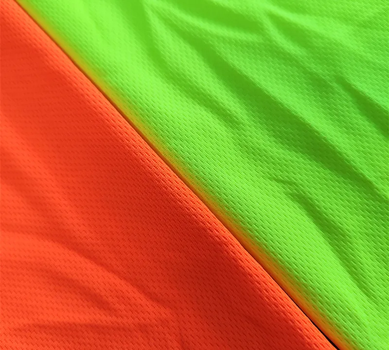 100% Polyester Fluorescent Bird Eye Mesh Fabric for Safety Vests gallery 4