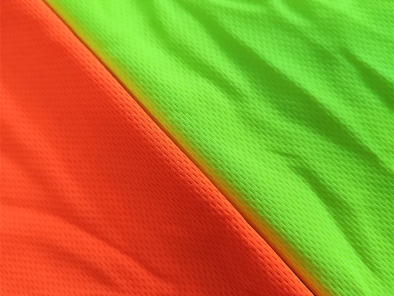100% Polyester fluorescent bird eye mesh fabric for safety vest gallery 4