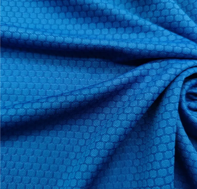 100% Polyester Quick-Dry Hexagonal Football Mesh Fabric gallery 2