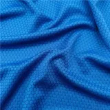 100% Polyester Quick-Dry Hexagonal Football Mesh Fabric gallery 3