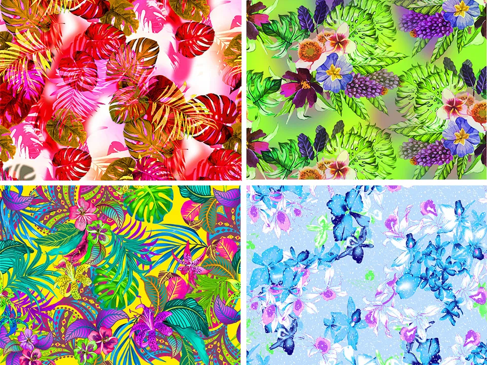 4 Way stretch custom design digital print swimwear fabric gallery 3