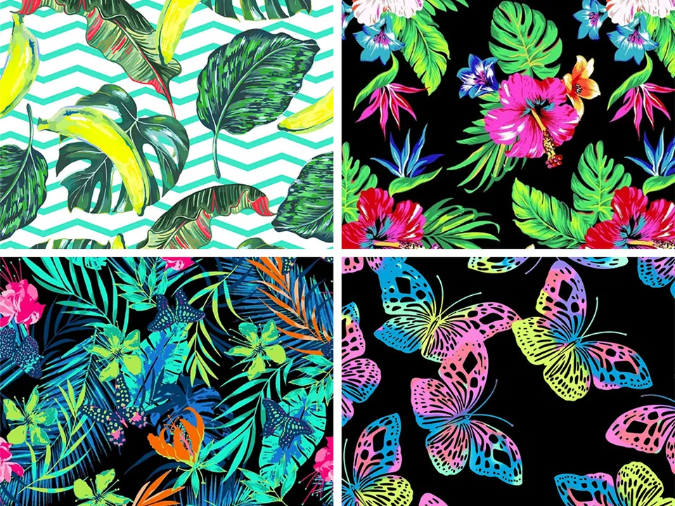 4 Way stretch custom design digital print swimwear fabric gallery 5