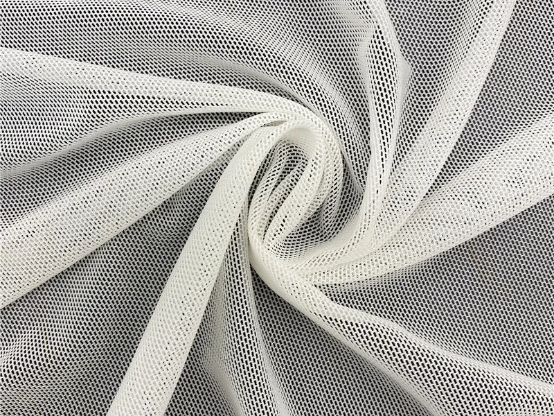 Tessuto power mesh poliestere spandex elasticizzato in 4 direzioni per fodera