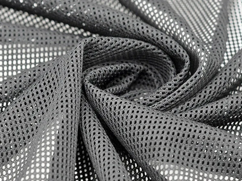 Kain mesh perforasi polyester DTY untuk furing pakaian olahraga