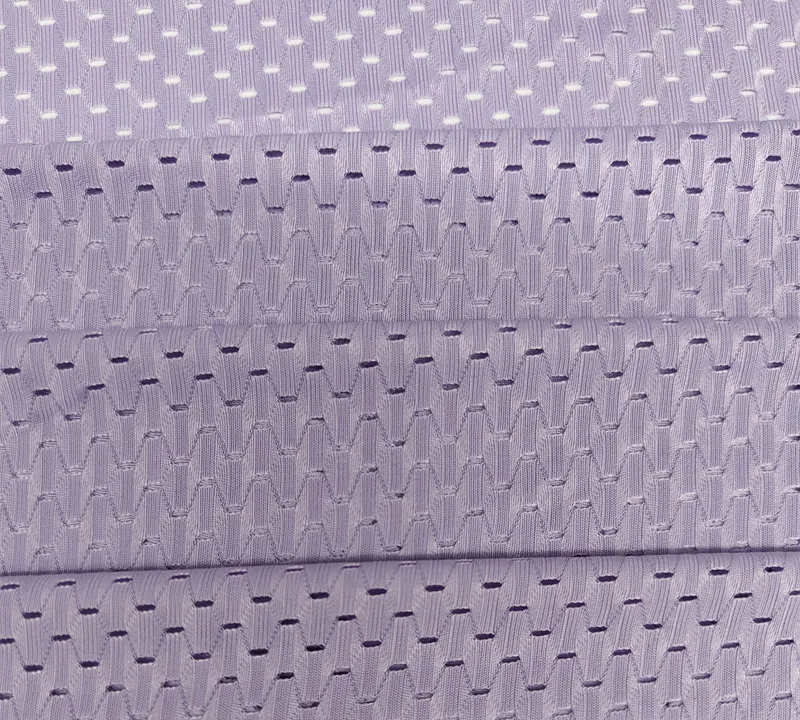 86% Polyester 14% Spandex Stretch Jacquard Mesh Fabric for Sportswear gallery 5