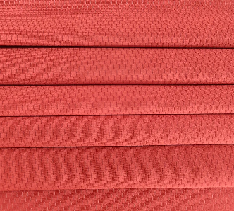 89% Polyester 11% Spandex Jacquard Mesh Fabric for Sports Jerseys gallery 3