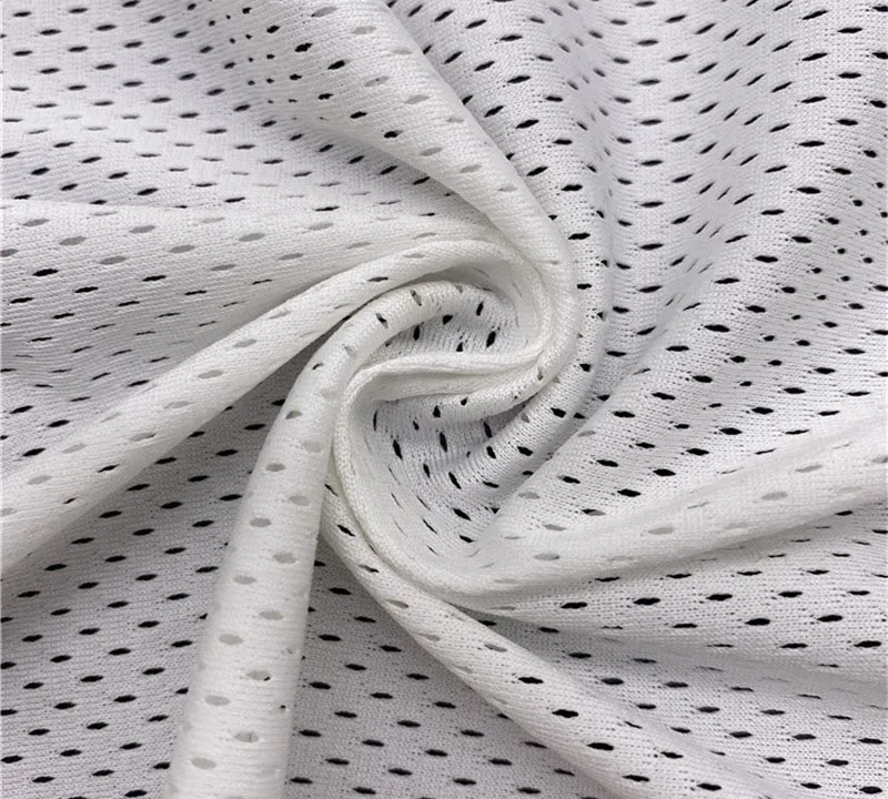 Breathable warp knitting 100% polyester 75D mesh fabric for sportswear