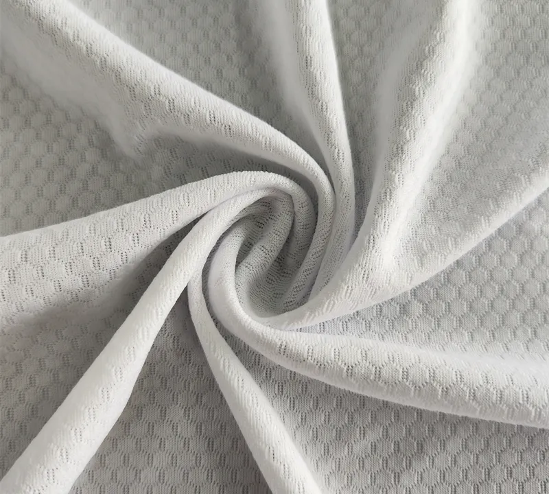Polyester Lightweight Breathable Football Mesh Fabric for Activewear