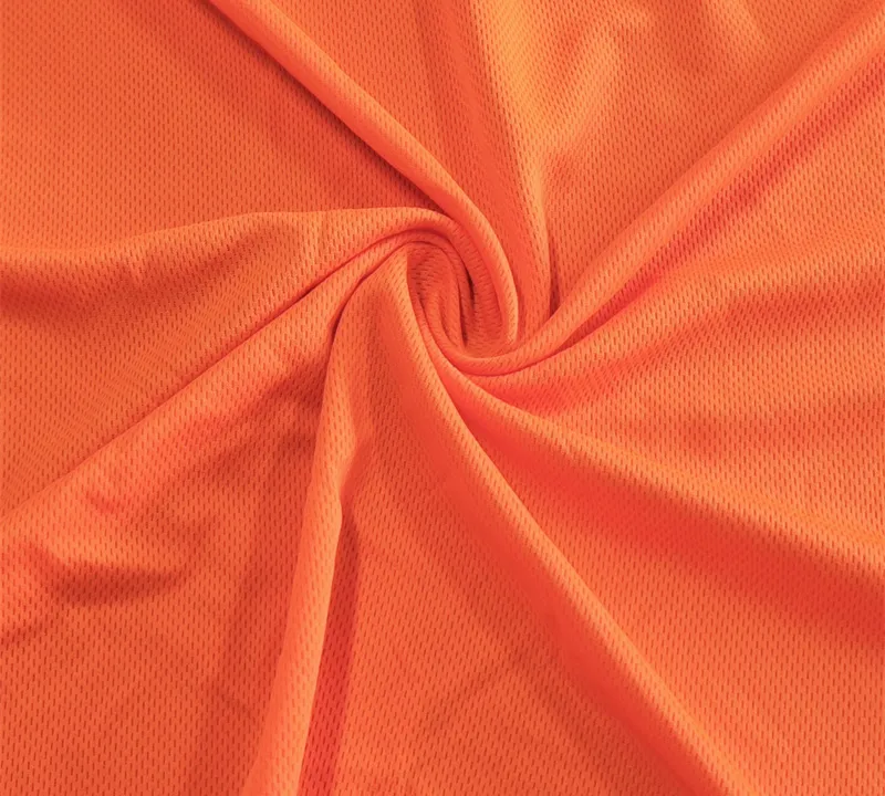100% Polyester Fluorescent Bird Eye Mesh Fabric for Safety Vests
