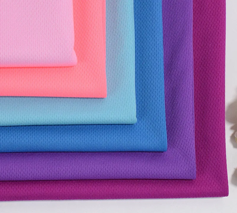 Dry-Fit 100% Polyester Bird Eye Mesh Fabric