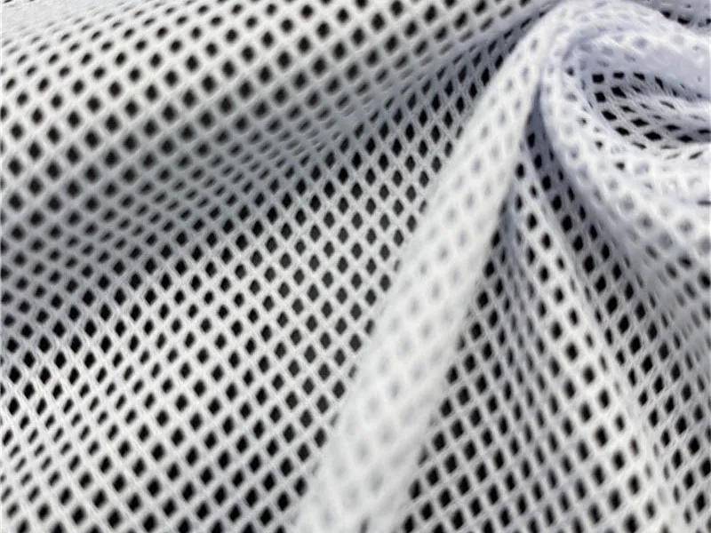 DTY Polyester Diamond Mesh Fabric for Sportswear Lining gallery 2