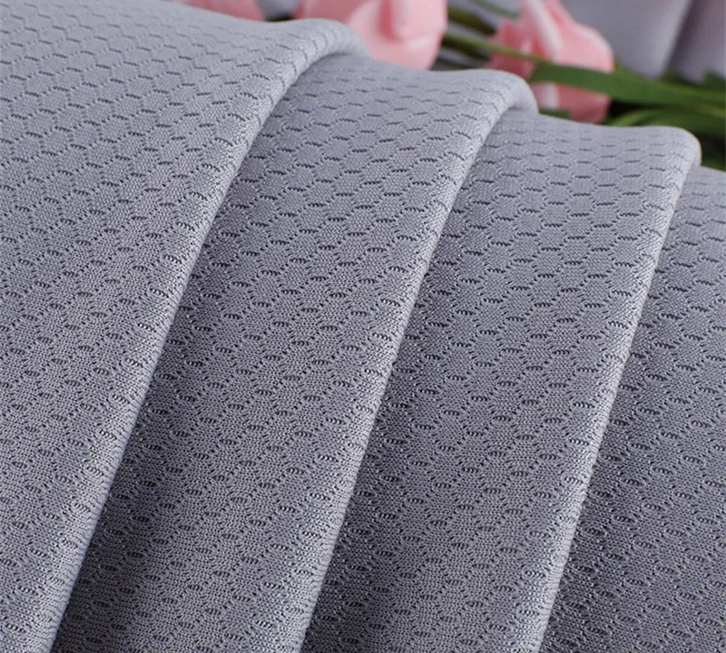 Moisture-Wicking Polyester Football Mesh Fabric for Sportswear gallery 2