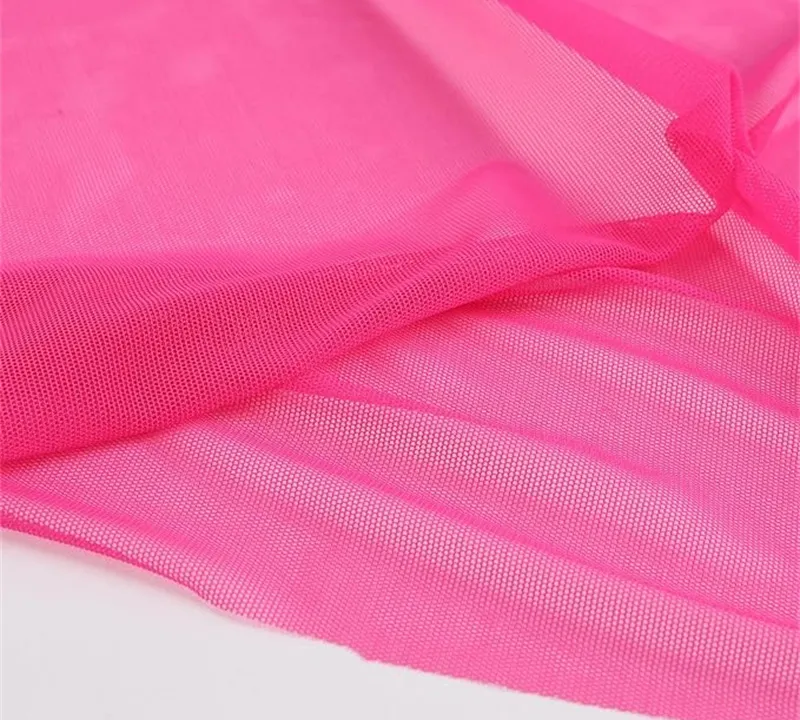 Nylon spandex power mesh soft comfortable stretch tulle fabric gallery 2