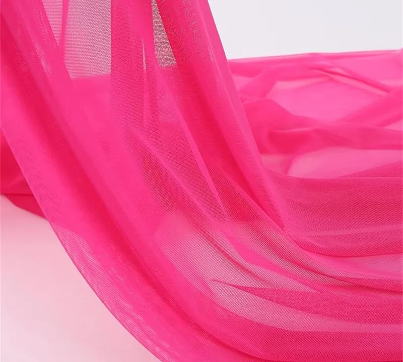 Nylon spandex power mesh soft comfortable stretch tulle fabric gallery 4