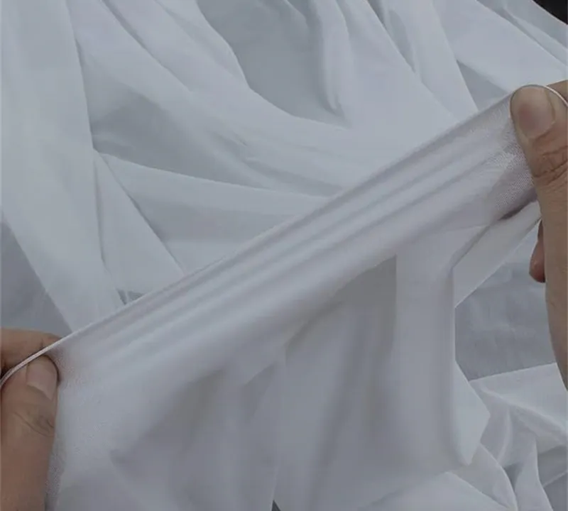 Polyamide spandex stretch lingerie power mesh elastic tulle fabric gallery 4