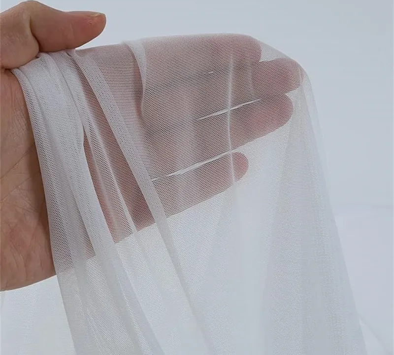 Polyamide spandex stretch lingerie power mesh elastic tulle fabric