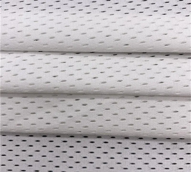 Breathable warp knitting 100% polyester 75D mesh fabric for sportswear gallery 4