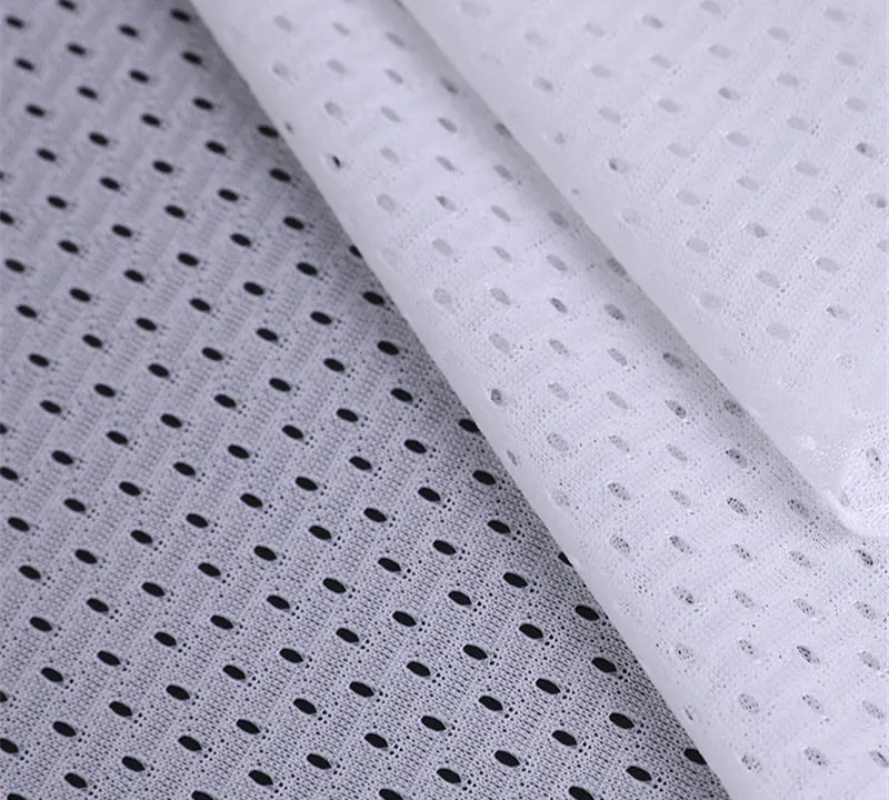 Polyester football eyelet mesh fabric for sports jerseys gallery 4