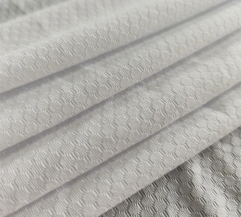 Polyester Lightweight Breathable Football Mesh Fabric for Activewear gallery 3
