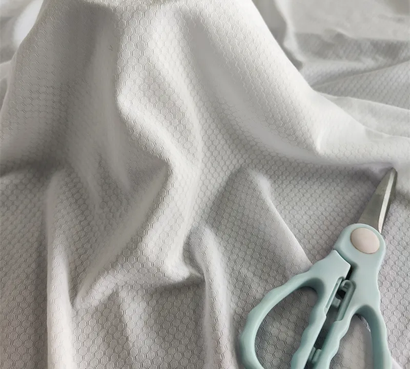 Polyester Lightweight Breathable Football Mesh Fabric for Activewear gallery 4