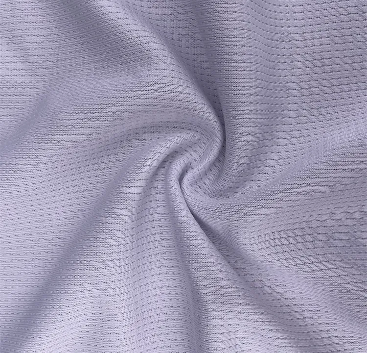 Polyester rPET recycled pin dot hole mesh fabric for sports shirts