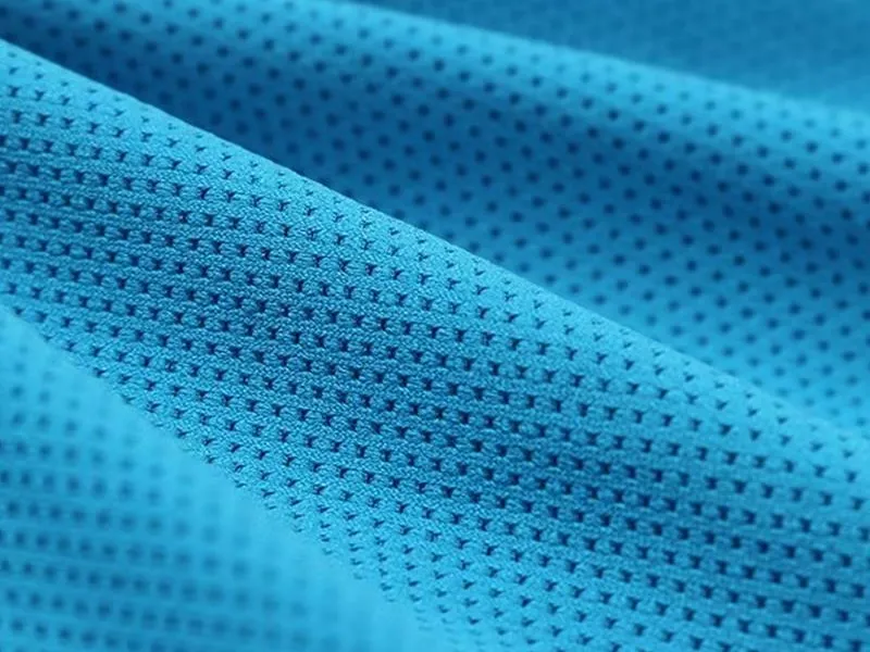 Polyester spandex waffle jacquard mesh stretch fabric gallery 4