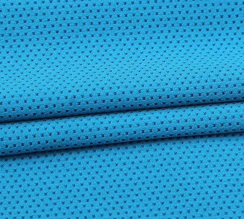 Polyester Spandex Waffle Jacquard Mesh Stretch Fabric gallery 5