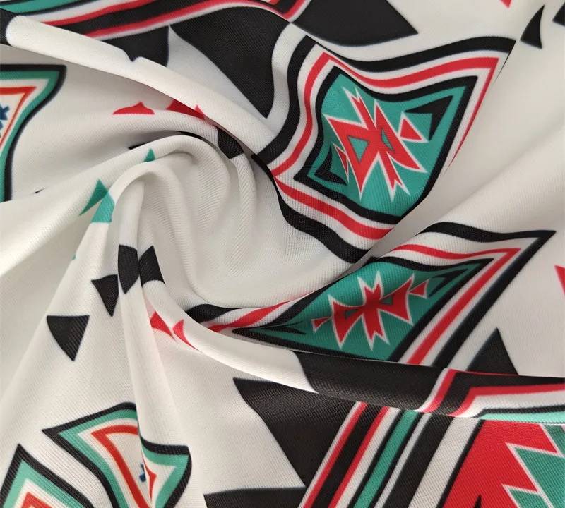 Repreve recycled polyester elastane Lycra printed swimwear fabric