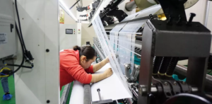 Fujian textile weaving skills competition at Changle Tianyang