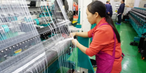 Fujian textile weaving skills competition at Changle Tianyang
