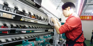 Fujian textile weaving skills competition at Changle Tianyang