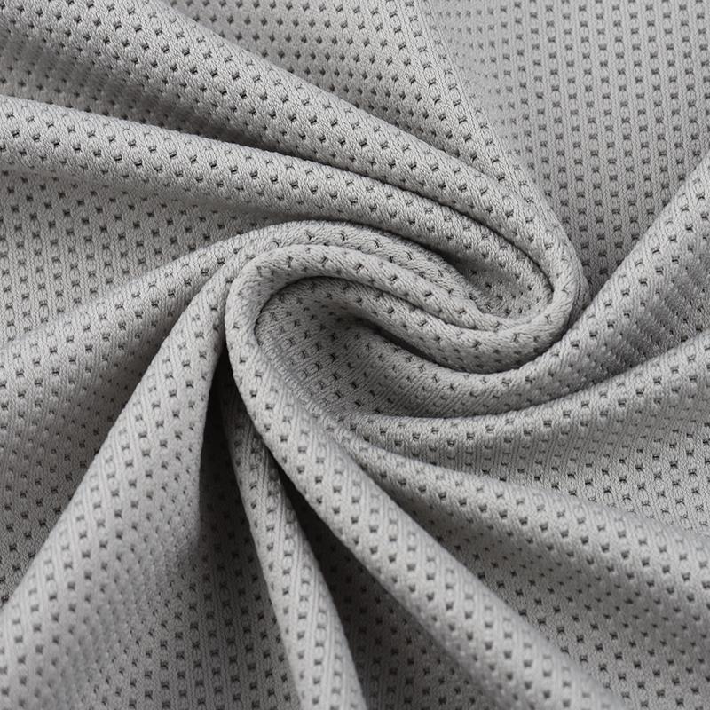 Polyester spandex waffle jacquard mesh stretch fabric 1 Polyester spandex waffle jacquard mesh stretch fabric