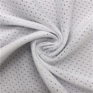 Breathable polyester knit weft jacquard mesh fabric for sportswear 4 Breathable polyester knit weft jacquard mesh fabric for sportswear