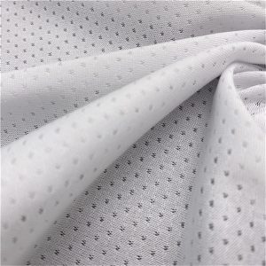 Breathable polyester knit weft jacquard mesh fabric for sportswear 5 Breathable polyester knit weft jacquard mesh fabric for sportswear