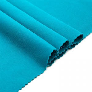 Brushed polyester spandex interlock fabric peach skin 2 Brushed polyester spandex interlock fabric peach skin
