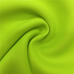 92%Polyester 8%spandex pique fabric for polo t-shirt