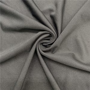 Polyester spandex elastic stretch lycra single jersey fabric for garment