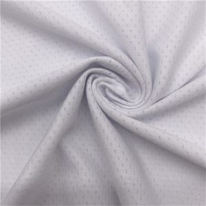Polyester spandex stretch jacquard mesh fabric for sport jersey