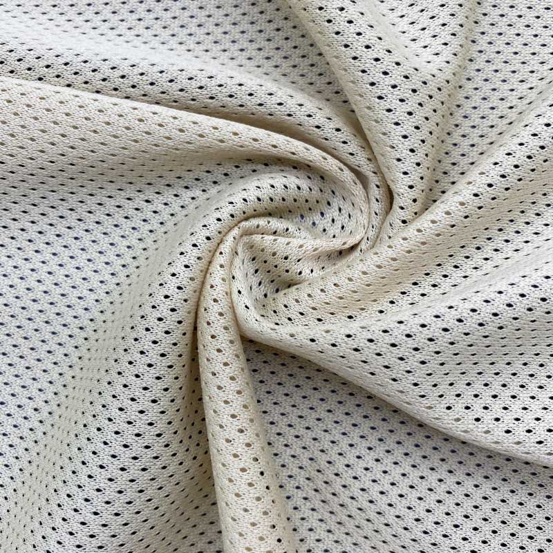100% Polyester white micro mesh fabric for sports wear 1 100% Polyester white micro mesh fabric for sports wear