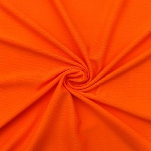 Polyester spandex breathable jacquard knitted stretch micro mesh fabric for active wear