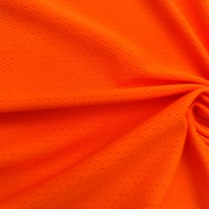 Polyester spandex breathable jacquard knitted stretch micro mesh fabric for active wear