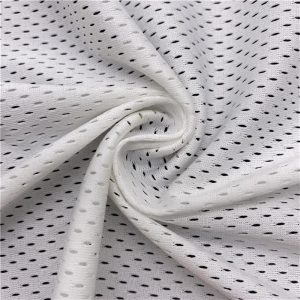 Breathable warp knitting 100% polyester 75D mesh fabric for sportswear