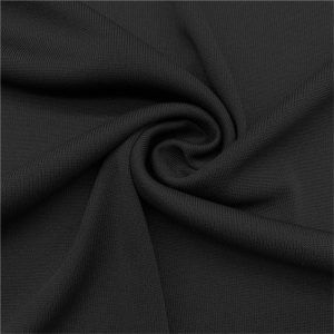 Heavy weight 1*1 polyester ribbed knit fabric for cuffs