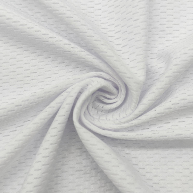 Polyester spandex high stretch jacquard knit mesh fabric for sportswear 1 Polyester spandex high stretch jacquard knit mesh fabric for sportswear