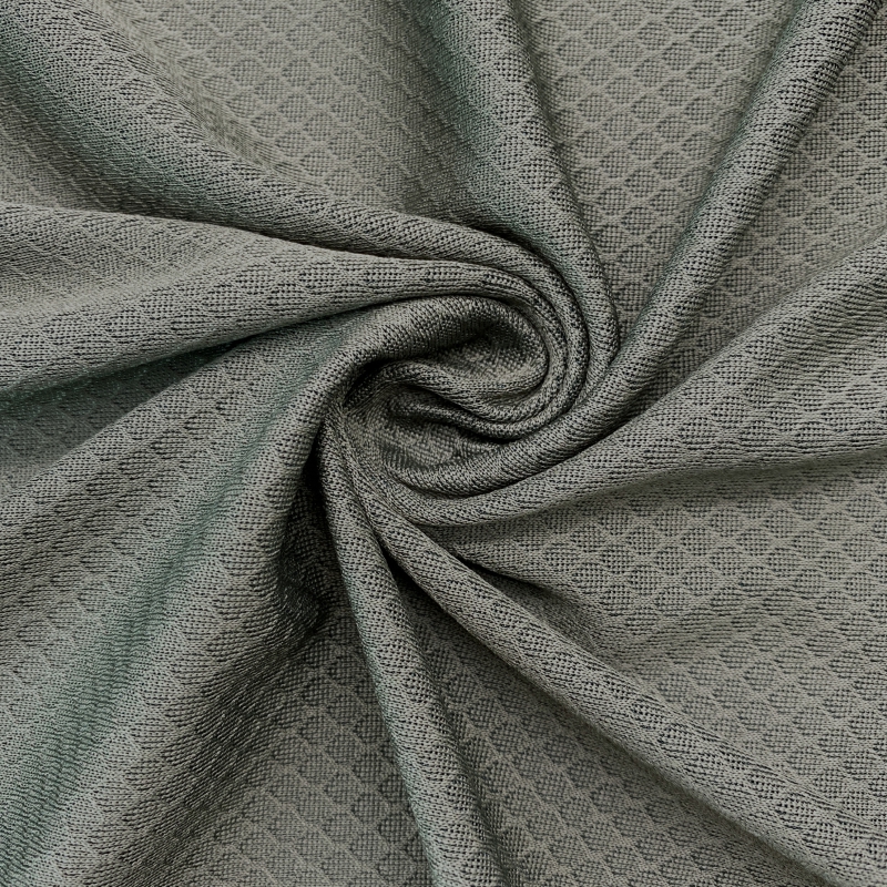 Wholesale 100% polyester jacquard hexagonal mesh knitted fabric for sportswear 1 Wholesale 100% polyester jacquard hexagonal mesh knitted fabric for sportswear