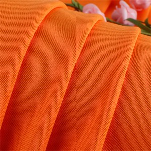 Repreve recycled micro pique mesh fabric for polo shirt